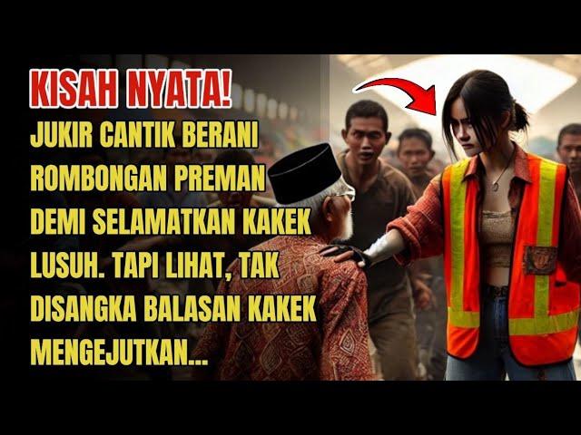 KISAH NYATA! JUKIR Cantik Tolong Pria Tua Dari Preman. Lihat Balasan Yang Ia Dapat...