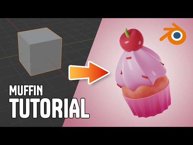 Blender Tutorial: Easy 3D Muffin for Beginners