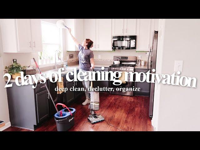 DEEP CLEAN AND ORGANIZING MY PARENTS HOUSE! | 2 DAY CLEANING MOTIVATION MARATHON