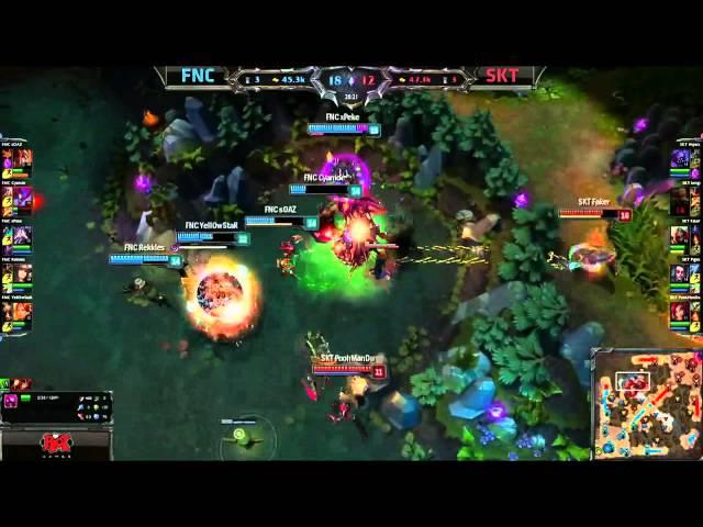 FAKER ZED OUTPLAYED FNC - BARON STEAL - All-Star 2014