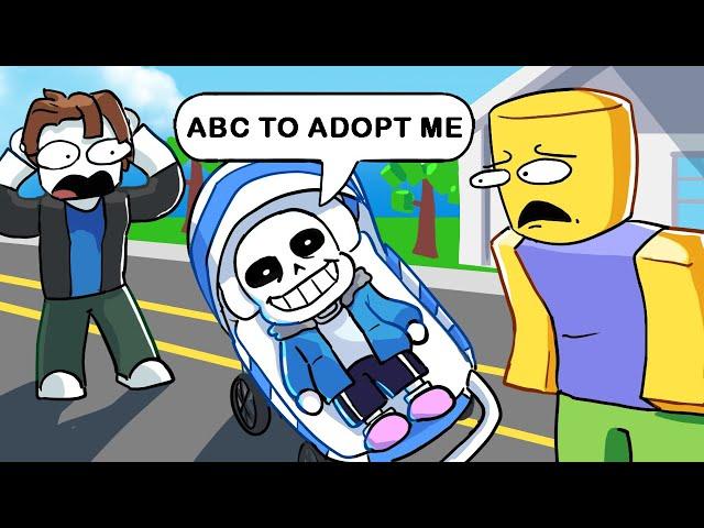 IF UNDERTALE played ROBLOX POPULAR GAMES (Animation)