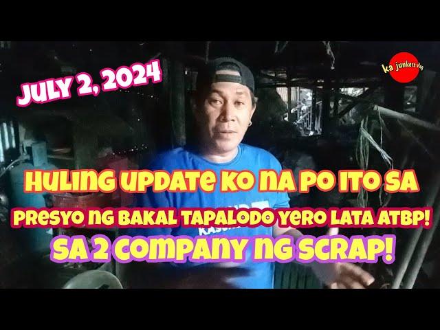 Update sa presyo ng mga Bakal, Tapalodo,yero lata sa rektahan