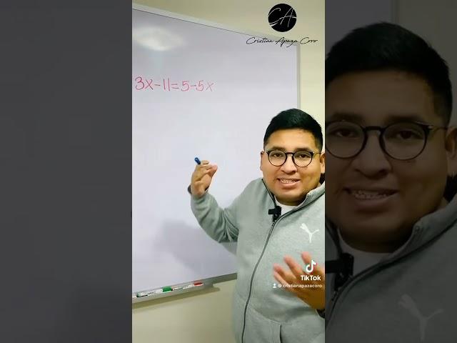 Ecuación de primer grado con una incógnita 