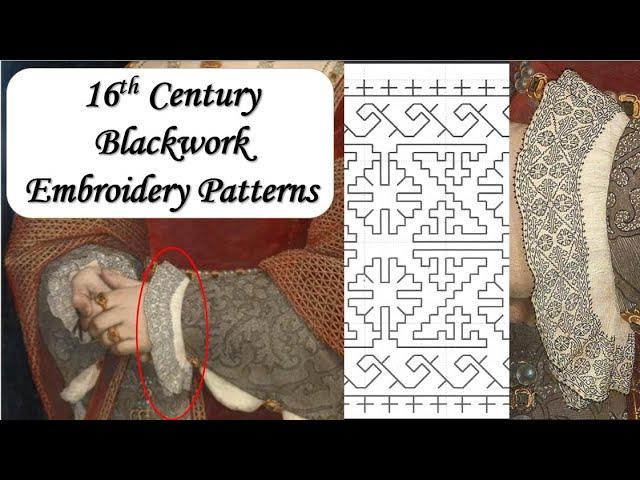 Historical Blackwork Embroidery Patterns