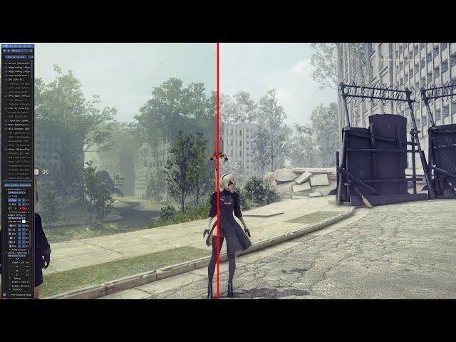 NieR Automata: Vanilla vs RTX Ray Tracing comparison 2023 (new 2024 ver in description)