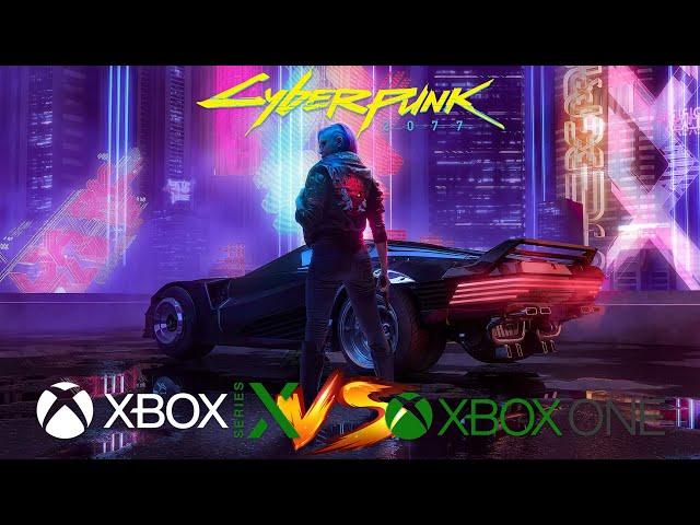 Cyberpunk 2077 - Xbox Series X vs Xbox One Graphics Comparison Gameplay