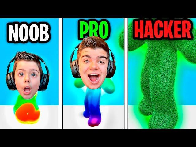 NOOB vs PRO vs HACKER EN BLOB RUNNER 3D!!!