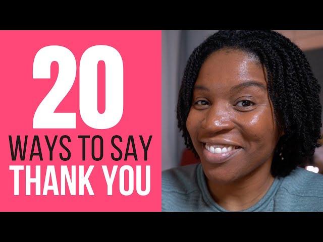 20 Ways To Say Thank You In English | "Thank You" Synonyms In English