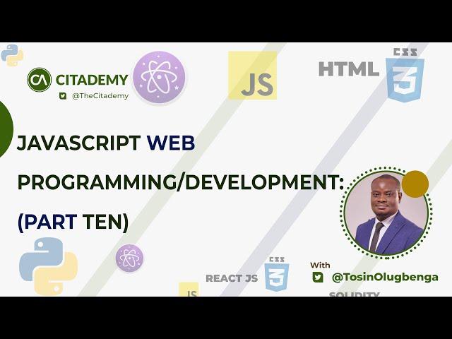 FULL JAVASCRIPT WEB DEVELOPMENT COURSE 2022 : PART ELEVEN | JavaScript Form Processing |