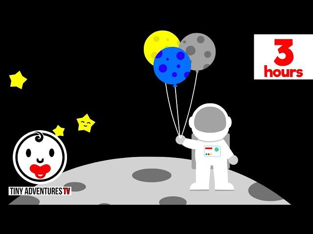 Baby Sensory - High Contrast Animation - Sleepy Time Astronaut - 3 Hours of Gentle Lullabies