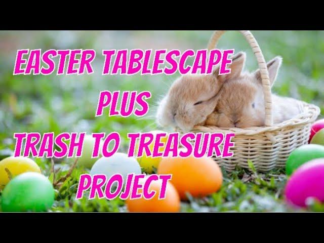 Easter tablescape 20//hosted by If It Ain't Cheap, I'm Not Buying It//trash to treasure centerpiece