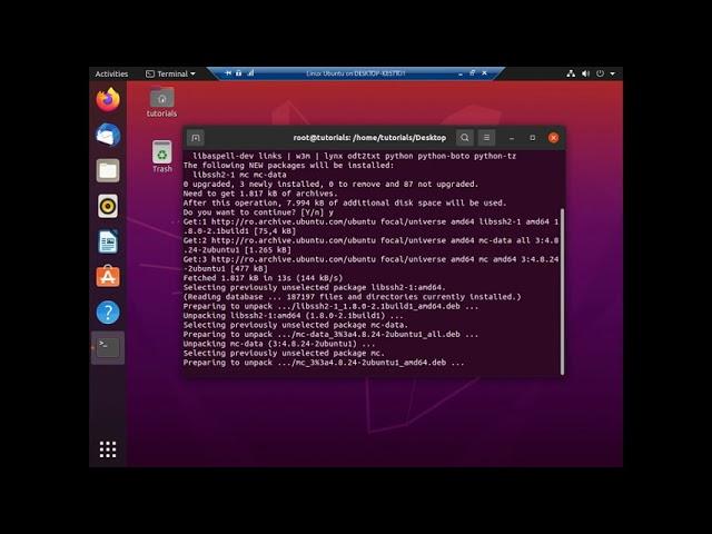 How to install midnight commander on Linux Ubuntu