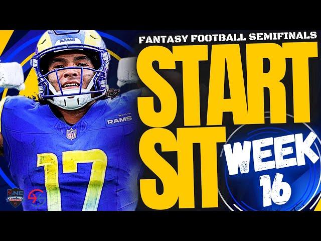 2024 Fantasy Football - MUST START or MUST SIT Week 16 – RBs, WRs, QBs, TEs, ALL TEAMS!