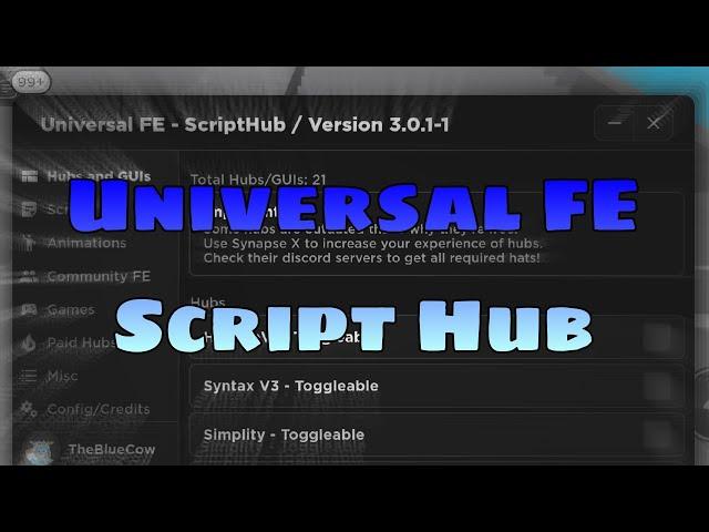 Universal FE Script Hub | Hydrogen - Fluxus - Delta - Arceus x Executor