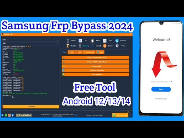 All Samsung FRP Bypass 2024 |   Samsung Google Lock Remove Android 12/13/14 | FREE Tool 2024