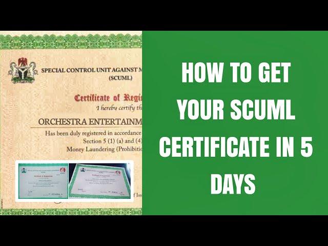 Scuml Certificate Online Registration Tutorial - How to get Scuml Certificate