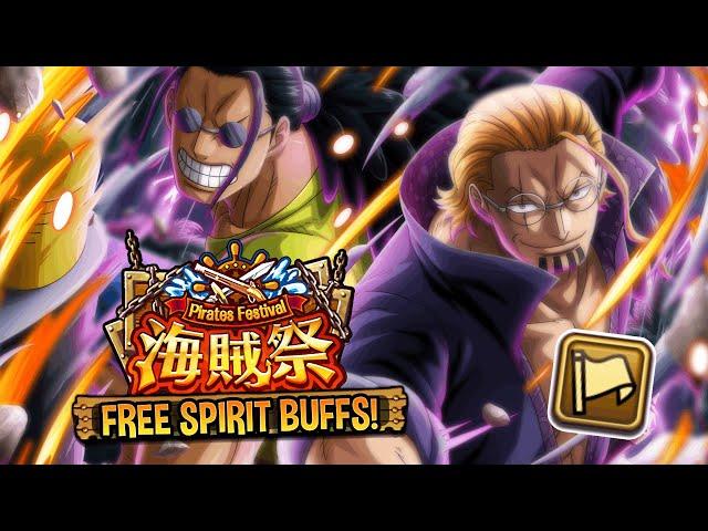 [OPTC] FREE SPIRIT'S CAN MOVE! PIRATE RUMBLE! トレクル Rayleigh & Gaban in the FS PvP Team!