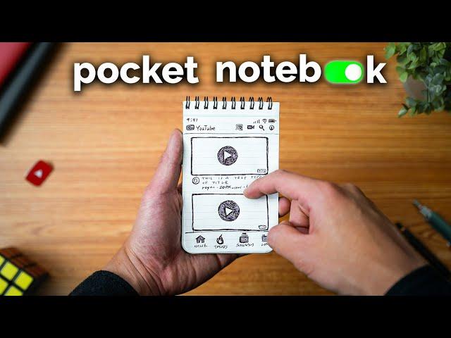 I replaced my phone with a pocket notebook.