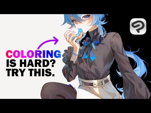 How I Color My Anime Art  Digital Drawing Tutorial [Clip Studio Paint]