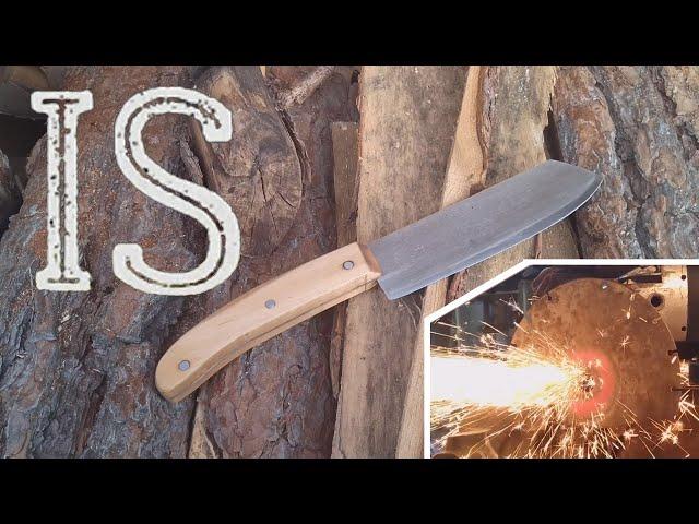 Изготовление ножа из алмазного диска. Making a knife from a diamond disk.