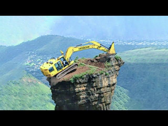 Dangerous Excavator Operations: Heavy Equipment Fails, Biggest Machines in Action at Another Level