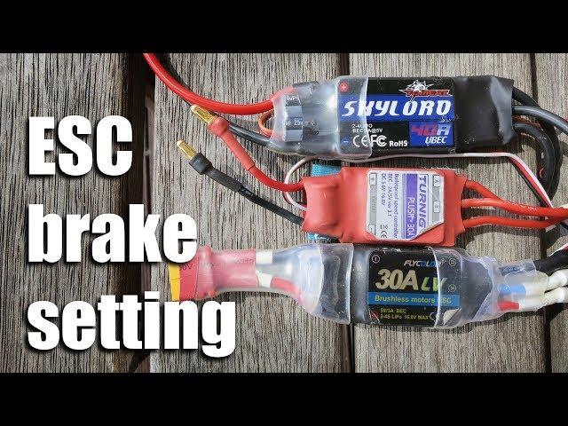 ESC brake setting