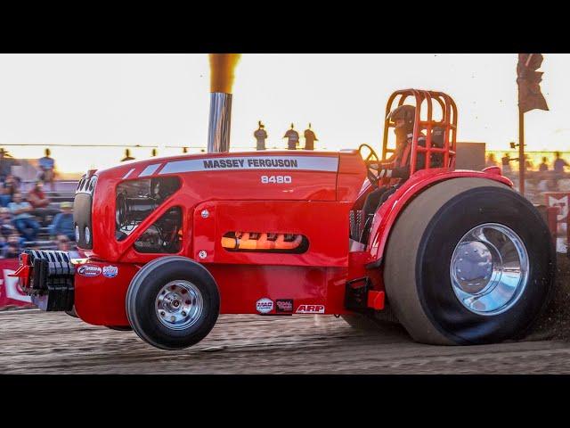 Tractor Pulling 2024: Pro Stock Tractors: Shipshewana Summer Nationals friday session. PPL.