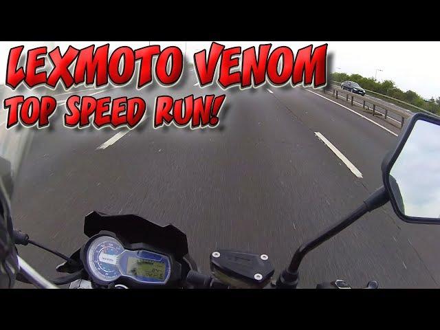 Lexmoto Venom EFI TOP SPEED RUN!