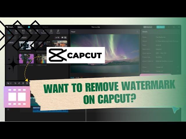 ️ FIX: capcut new watermark how to remove / capcut watermark remover permanently | Tutorial