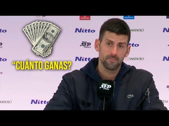 Reportero Preguntó a Djokovic por sus Ingresos... su Respuesta fue Brillante!