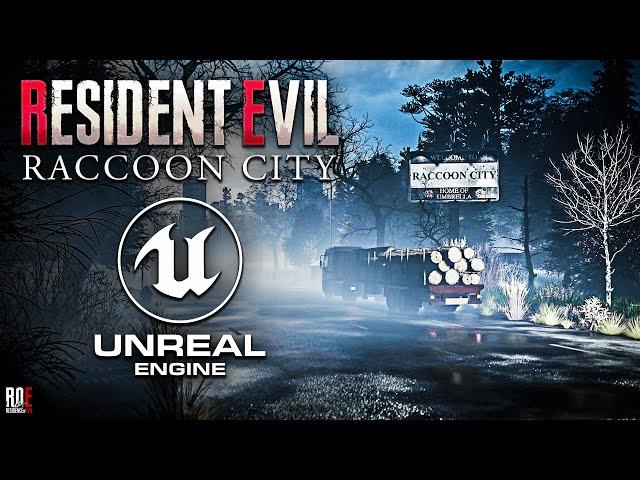 RESIDENT EVIL: RACCOON CITY OPEN WORLD || UNREAL ENGINE 5 | RPD, CLOCK TOWER, STREETS