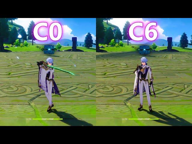 Ayato C0 vs C6! How much difference?