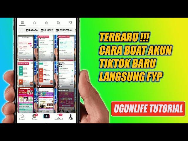 Terbaru !!! Cara Buat Akun Tiktok Baru Langsung fyp