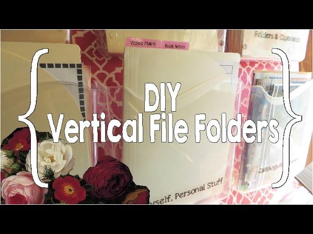 DIY Vertical File Folders