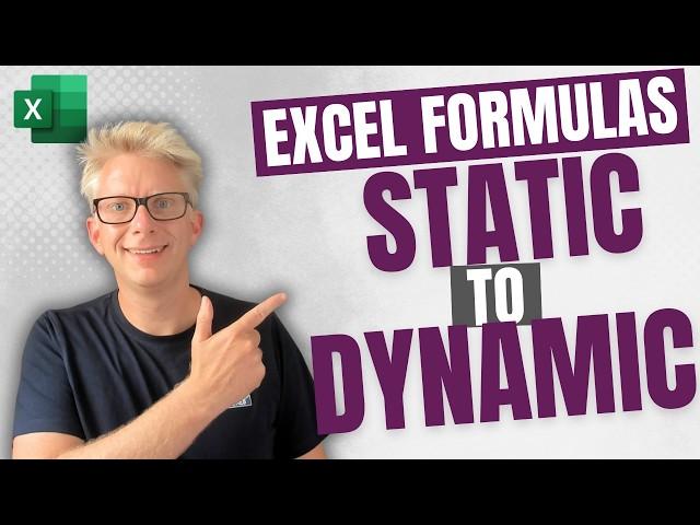 Static to dynamic: Excel formulas for reducing manual work