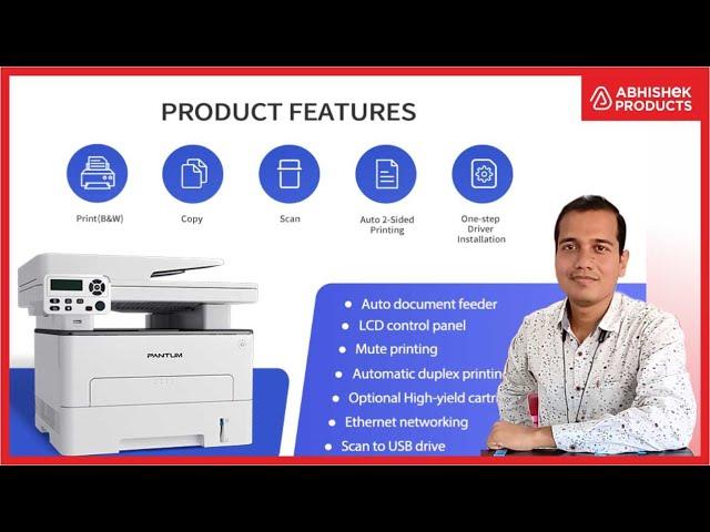 M7102dw Pantum Printers | 3in1 Wifi LaserJet Printer | Great for Side Biz | Buy @ Abhishekid.com