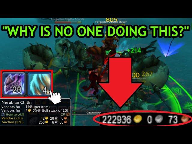 "LEAKED" Secret Gold Farming Spot! World of Warcraft | WOTLK [2024]