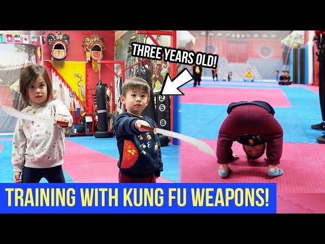 Enzo's First Kung Fu Class! | Training with a Shaolin Monk