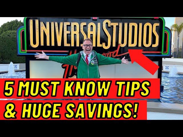 Top 5 Tips YOU MUST KNOW For Universal Studios Hollywood