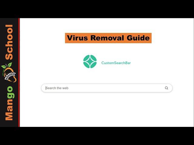 Custom Search Bar Malware Removal Guide