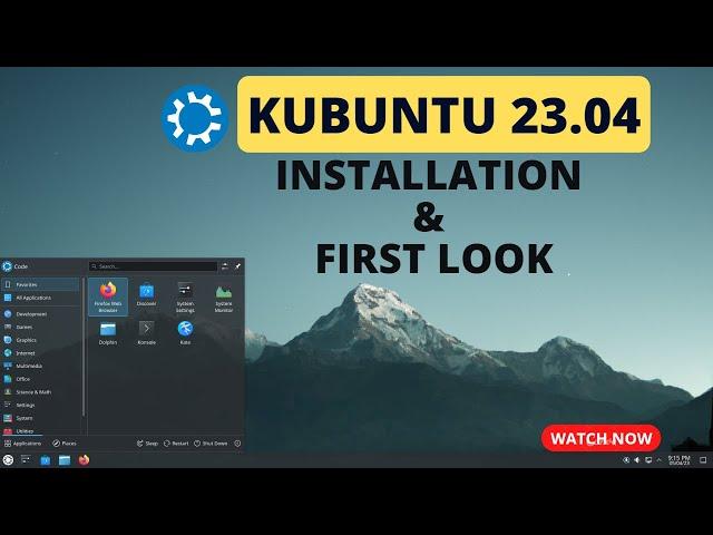 Kubuntu 23.04 : Installation & First Look | One of the Most Beautiful Linux Distro