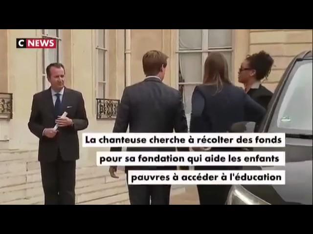 Rihanna: Arriving at Elysee Palace #brigittemacron #emmanuelmacron #france #ellyseépalace #education