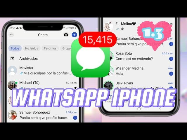 WhatsApp Estilo IPhone 1.3 Actualizado  ️️ || JUNIO 2024 ||