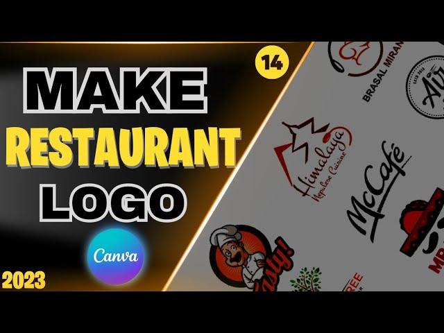 "Creating a Stunning Restaurant Logo Design in Canva: Step-by-Step Tutorial"