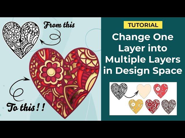 Cricut Design Space: Turn a One Layer Image into Multiple Layers for amazing 3D Papercrafts!