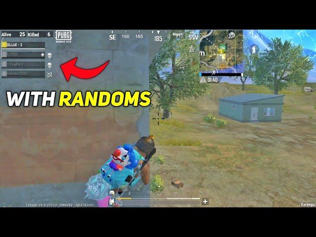 PLAYING WITH RANDOM PLAYERS FULL GAMEPLAY - PUBG MOBILE LITE BGMI LITE