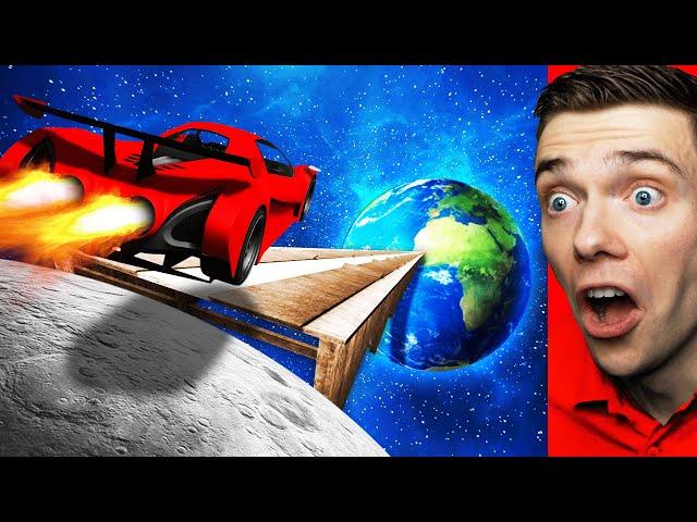 Jumping MOON RAMP With WORLD'S FASTEST CAR (GTA 5)