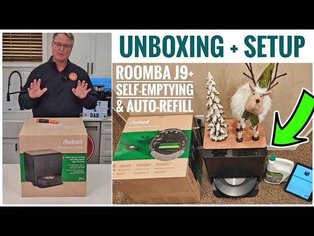 Unboxng & Setup iRobot Roomba J9+ Self-Emptying & Auto-Refill Robot Vacuum How To Connect To Wifi