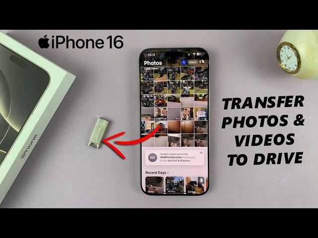 How To Copy / Transfer Photos and Videos To USB Flash Drive On iPhone 16 / 16 Pro