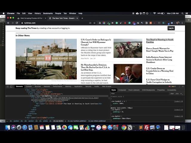 Web Scraping New York Times Articles With Python | Proxies API